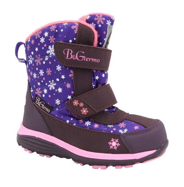 Фіолетові термо черевики B&G для дівчинки BG187-55